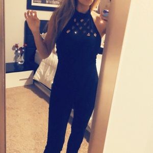 Sexy black jumpsuit